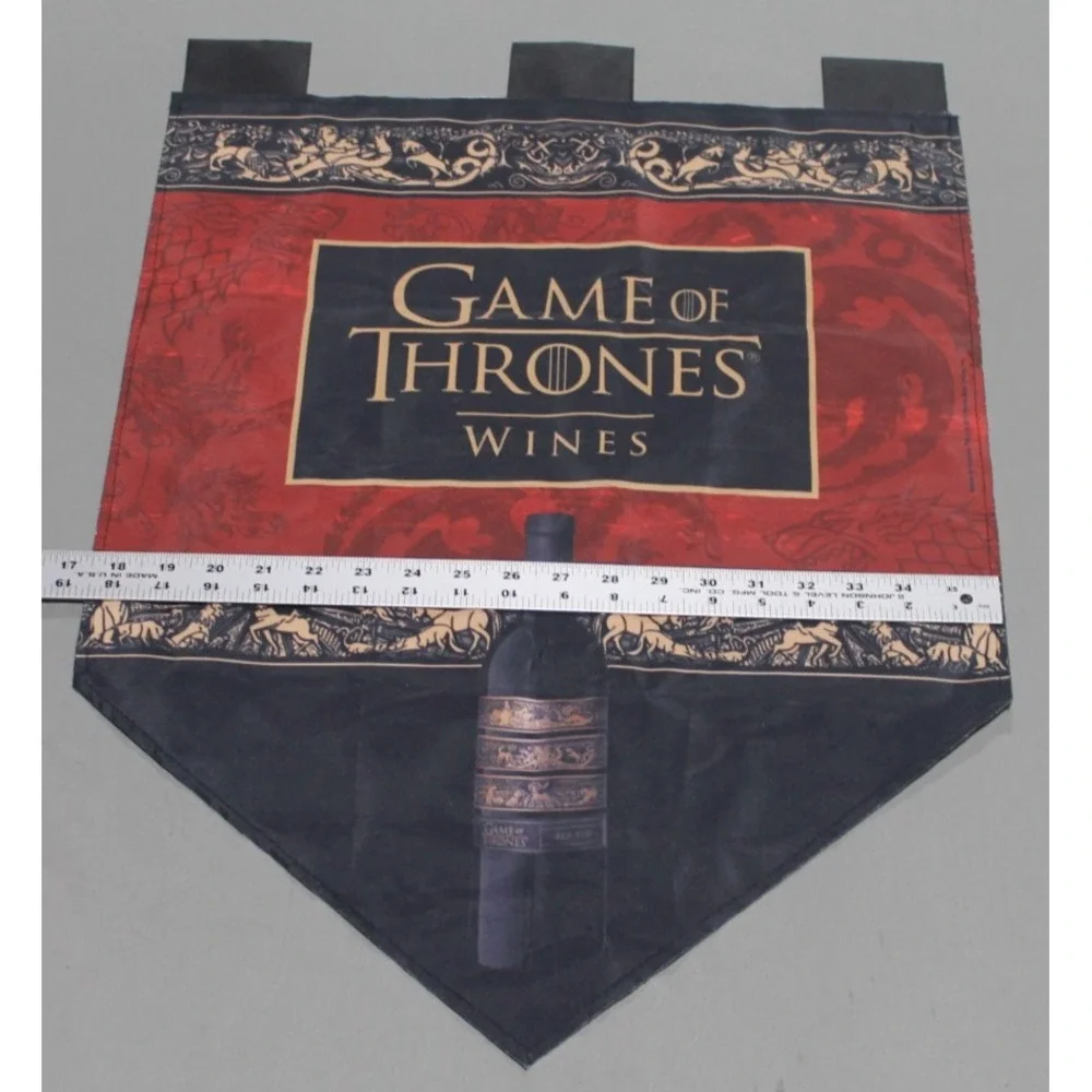 Game of Thrones Wines Banner Pennant Wall Hanging Tapestry Merchandising HBO